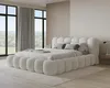 Chilly Möbel Design Polsterbett Stone Weiẞ Bouclé Stoff Produktbild-Vorschau 1