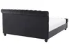 BELIANI Bett Schwarz 140 x 200 cm Samtstoff Stilvolle Produktbild-Vorschau 6