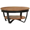 Tavolino 65x65x32 cm in legno massiccio di acacia Anteprima dell’immagine prodotto 17