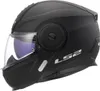 A black LS2 FF902 Scope II modular helmet is shown from the side against a white background. Voir les images du produit