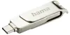 A silver USB stick with a rotating cap and a USB-C connector. Produktbild-Vorschau