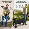 120-litrový, skladací vonkajší vozík s kolieskami, vonkajší Náhľad obrázku produktu 3