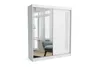Neuer Kleiderschrank mit Schiebetüren LUNA 180 cm (WEISS) Produktbild-Vorschau 1