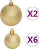 vidaXL 108dílná sada vánočních ozdob ve zlaté a červené Náhled obrázku produktu 5