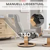HOMCOM Relaxsessel mit Hocker Drehbar Fernsehsessel mit Produktbild-Vorschau 4