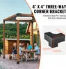 SucceBuy Pergola-Halterungssatz 4''x4'' (innen 3,6x3,6), Produktbild-Vorschau 2