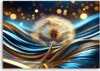 Leinwandbild Kwiat Natura Abstrakcja 120x80 Feeby Blau bild Produktbild-Vorschau 3
