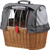 KLICKfix Doggy Basket, Hinten, Fahrradkorb, Weiß, Holz, 40 Produktbild-Vorschau 2