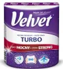 A roll of Velvet Turbo paper towels, shown in its packaging. Voir les images du produit