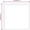 A diagram showing the dimensions of a square product. Náhled obrázku produktu