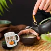 Fall Jahreszeit Herbst Glas Tasse mit Kürbis und Laub Produktbild-Vorschau 3