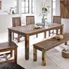 FineBuy Esszimmertisch KALKUTTA 120 x 70 x 76 cm Massivholz Produktbild-Vorschau 1