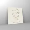 Bilder auf glas - Einteilig - Frau Zeichnung Linie - Produktbild-Vorschau 4