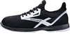 A side view of a black and white athletic shoe. Produktbild-Vorschau