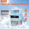A commercial ice maker with ice cubes and promotional text. Produktbild-Vorschau