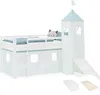 Homestyle4u Hochbett 90x200 Kinder Weiß Rutsche Set mit Produktbild-Vorschau 13