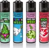 Clipper Reibradfeuerzeuge Weed Slogan #11, 4 Stück Produktbild-Vorschau 1