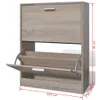 vidaXL Scarpiera in legno effetto rovere con 2 ribalte per Anteprima dell’immagine prodotto 6