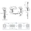 Wannenrandarmatur Fliesenrandarmatur 6080 - Design Produktbild-Vorschau 6