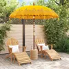 vidaXL Balijský slunečník žlutý 215 x 215 x 260 cm Náhled obrázku produktu 2