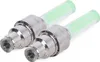 Two green LED valve caps for bicycles. Náhľad obrázku produktu
