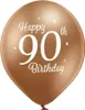 Luftballon Ø30cm Happy 90th Birthday | 6 Stk. Produktbild-Vorschau 2