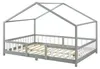 Lit bébé "Treviolo" au style maison, avec barrière de Voir les images du produit 2