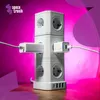 Spacetronik Steckdosenwürfel ohne Kabel 5-fach Weiß SPSC01 Produktbild-Vorschau 2