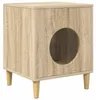 vidaXL Katzenhaus Sonoma 42,5 x 40 x 53 cm Holzwerkstoff Produktbild-Vorschau 1