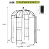 FCH Arc de roses en métal, 270x207x207 cm, support pour Voir les images du produit 3