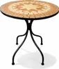 Dekorativer Mosaik Tisch Mosaiktisch Gartentisch Gartenmöbel Bistrotisch 60x70cm Produktbild-Vorschau