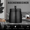Aschenbecher, Edelstahl mit Deckel, Aschenbecher Sturm-Wind Produktbild-Vorschau 2