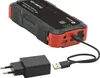 A black and red portable power bank with a charging cable and wall adapter. Náhľad obrázku produktu