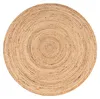 Tapis rond pour salon en jute, motif bohème ethnique, Voir les images du produit 12
