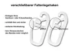 300x Gardinenhaken, Faltenlegehaken; Faltenhaken; Produktbild-Vorschau 4