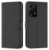 A black flip case for a smartphone, shown open. Produktbild-Vorschau