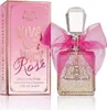 A product shot of Juicy Couture Viva La Juicy Rose Eau de Parfum for women, with the perfume bottle and its box. Podgląd zdjęcia produktu