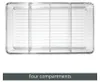 Aufbewahrungsbox Stapelbar Kasten 4 Fächer mDesign Produktbild-Vorschau 5