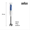 Hand blender - BRAUN - MultiQuick MQ30001M - 900 W - 2 Anteprima dell’immagine prodotto 6