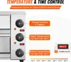 VEVOR Kommerzieller Pizzaofen Backofen, 2-lagig 305 mm, Produktbild-Vorschau 4