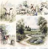 Satz Scrapbooking-Papiere 30x30 - Itd Kollektion - Cottage Anteprima dell’immagine prodotto 21