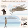 COSTWAY parasol wspornikowy z workami z piaskiem, parasol Podgląd zdjęcia produktu 7