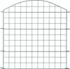 A green metal garden fence with an arched top. Produktbild-Vorschau