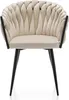 A front view of a single chair against a white background. Podgląd zdjęcia produktu