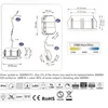 Technical specifications and diagrams for LED spots. Produktbild-Vorschau