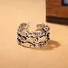 Kreativer schöner Fisch-versilberter Öffnungs-Fingerring Produktbild-Vorschau 4