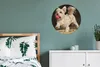 MuchoWow® Aluminium Wandkreis Ein Malteser mit einem roten Produktbild-Vorschau 4