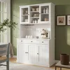 Buffetschrank 120 x 40 x 191 cm mit Glastüren, Produktbild-Vorschau 3