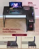 VASAGLE Schreibtisch mit Stauraum, L-Form Computertisch, Produktbild-Vorschau 3