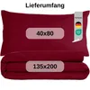 Komfortec Premium Bettwäsche 135x200 cm Bettbezug + 40x80 Produktbild-Vorschau 6